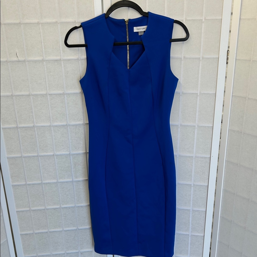 Calvin Klein Royal Blue Midi Dress